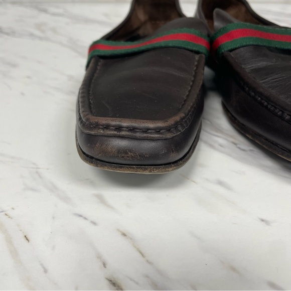 Gucci Sherry Line Leather Loafers - Picture 3 of 14